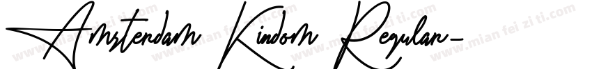 Amsterdam Kindom Regular字体转换